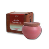 Apple Cinnamon Soy Candle - Ceramic, Double Wick, Burn Time  25-30 hrs
