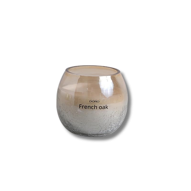 Doro Premium Scented Candles to Relax and Rejuvenate Your Soul - French Oak (Soy, Glass Votive, Burn Time 25-30 hrs)