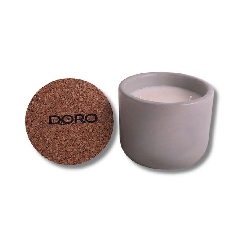 Doro Premium Scented Candles to Relax and rejuvenate Your Soul - Basil & Neroli (Soy, Double Wick, 225 GMS, Burn Time 25-30 hrs)