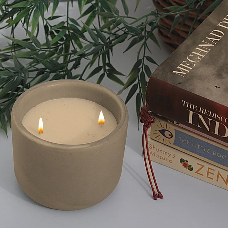 Doro Premium Scented Candles to Relax and rejuvenate Your Soul - Basil & Neroli (Soy, Double Wick, 225 GMS, Burn Time 25-30 hrs)