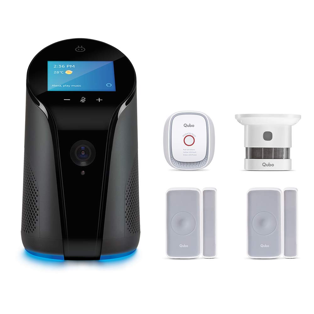 Qubo Next Generation Smart Home Gadget with Alexa Built-in BT Speakers | 1080p Full HD AI enabled WiFi Security Camera (Indoor) | Smart Home Hub for Automation | Made in India | By Hero Group