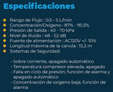 Yuwell 8F-5A Portable Oxygen Concentrator Machine (93% Concentration At 5L), White