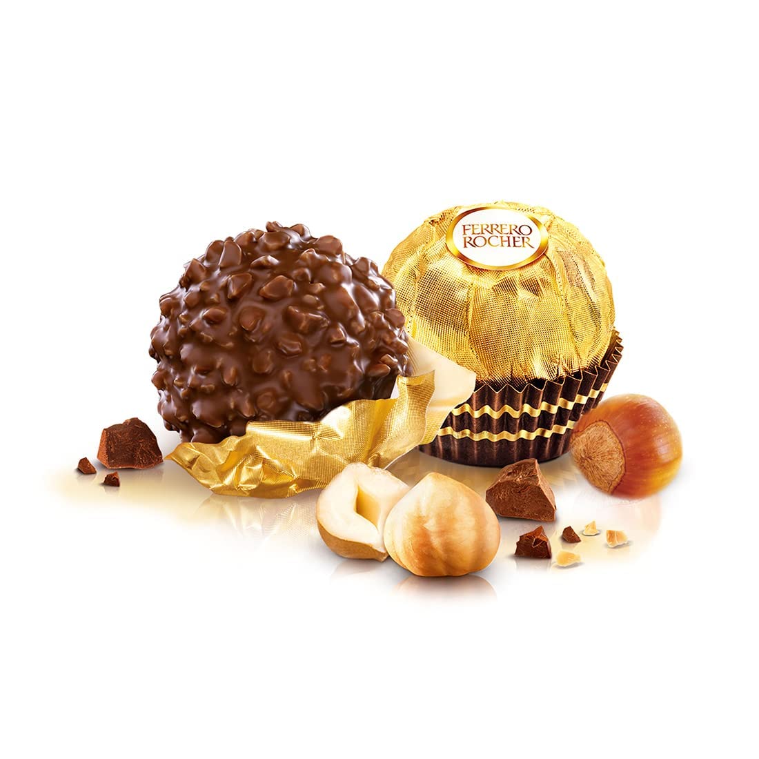 Ferrero Rocher Premium Hazelnut Milk Chocolates, 24 Pieces (300 Gram)