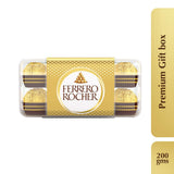 Ferrero Rocher Premium Hazelnut Milk Chocolates, 16 Pieces (200 Gram)
