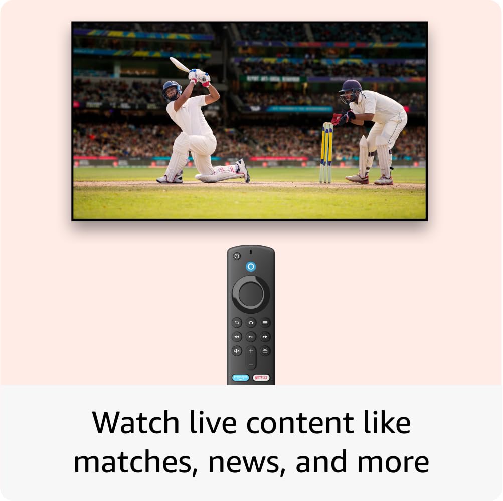 All-new Amazon Fire TV Stick 4K streaming device, ultra-cinematic 4K streaming, supports Wi-Fi 6, Dolby Vision/Atmos, HDR10+