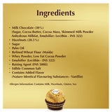 Ferrero Rocher Premium Hazelnut Milk Chocolates, 4 Pieces (50 Gram)