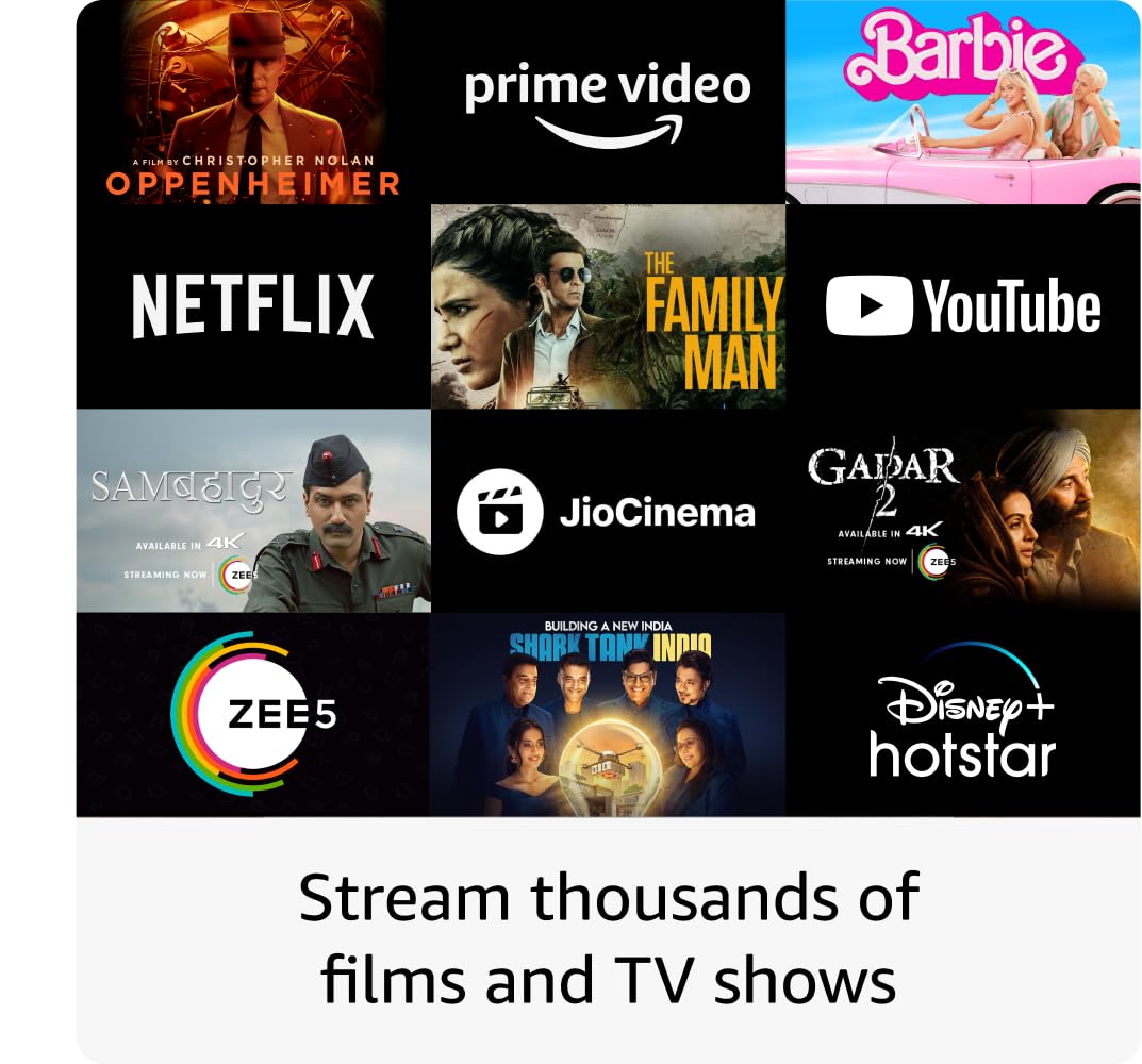 All-new Amazon Fire TV Stick 4K streaming device, ultra-cinematic 4K streaming, supports Wi-Fi 6, Dolby Vision/Atmos, HDR10+