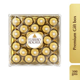 Ferrero Rocher Premium Hazelnut Milk Chocolates, 24 Pieces (300 Gram)